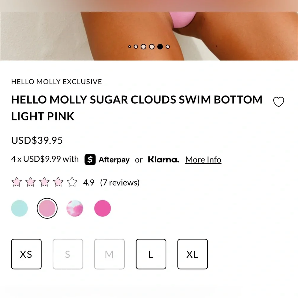 Hello Molly Pink Triangle Bikini Set